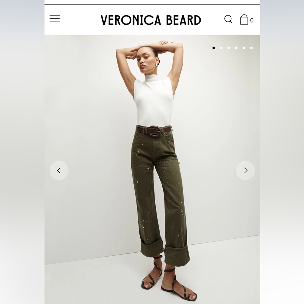 Veronica Beard NWT - DYLAN STRAIGHT-LEG JEAN | CUFFED size 27
